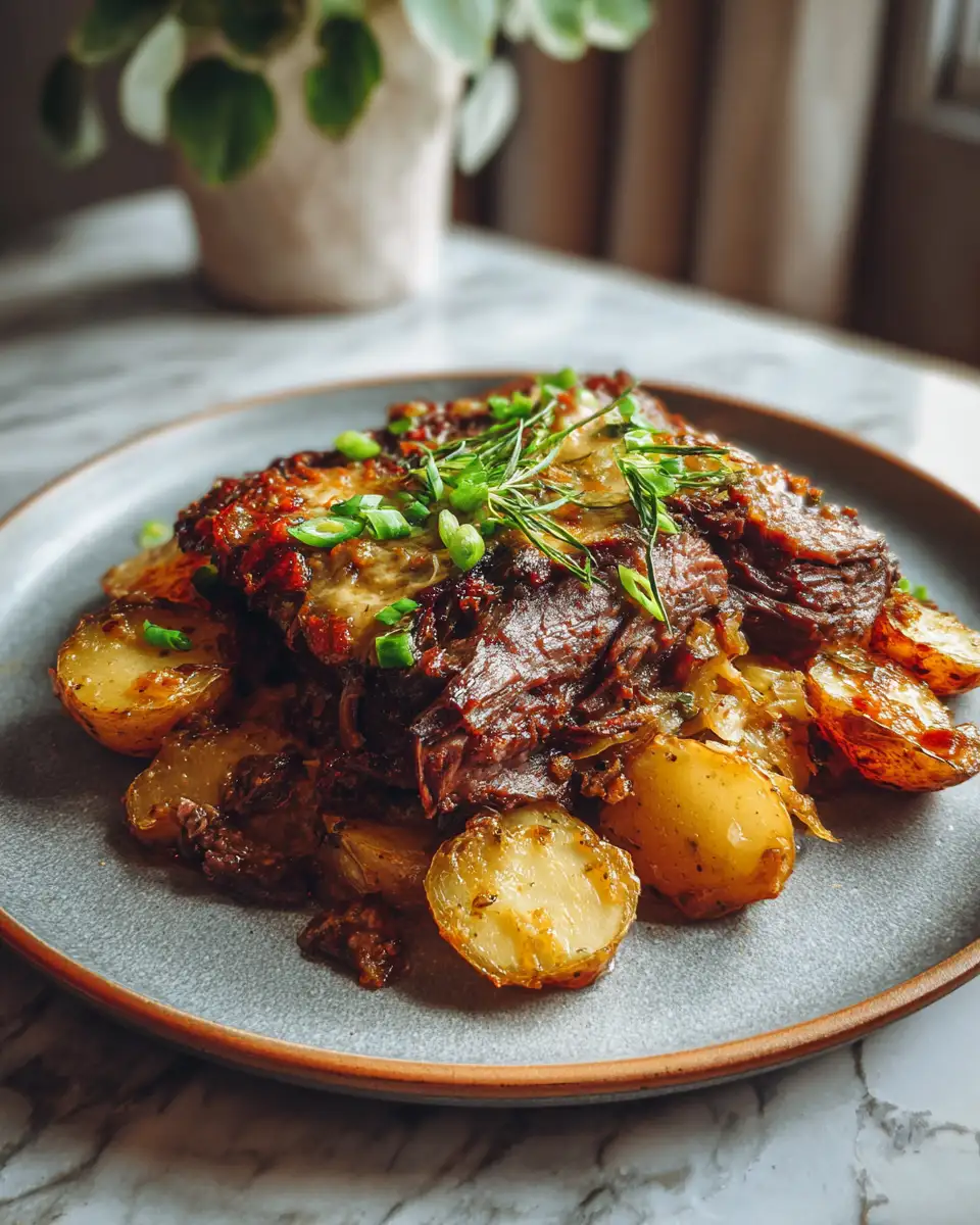 Ultimate Comfort: Crockpot Loaded Steak and Potato Bake Extravaganza - Featured Image