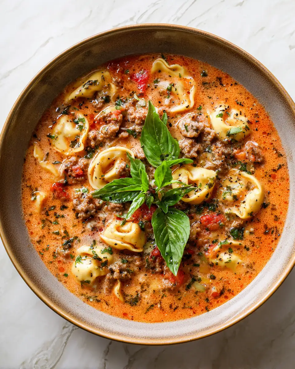 Final dish - Cozy Up with Crockpot Tortellini Soup with Sausage