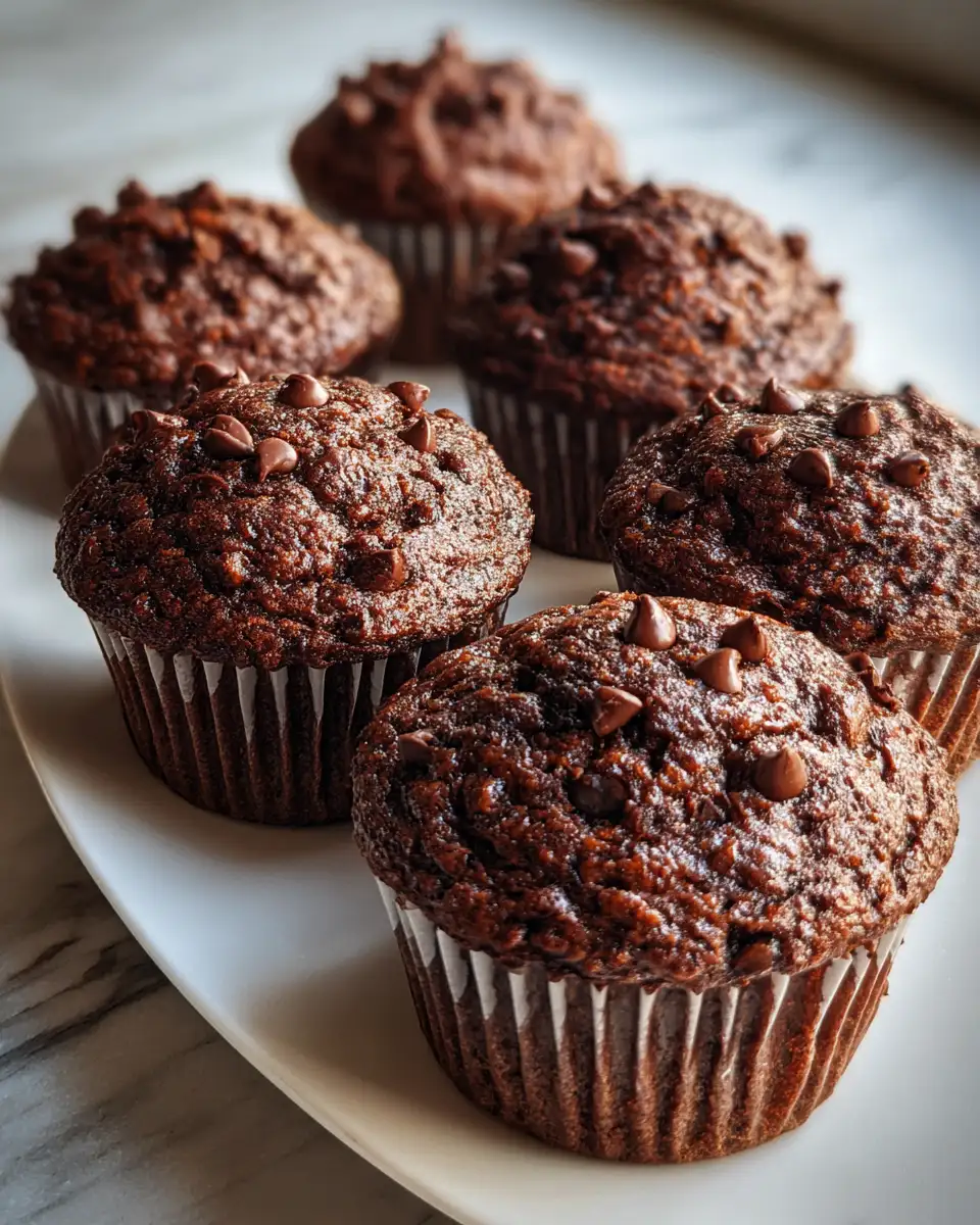 Decadent Delight: Indulge in Irresistible Double Chocolate Muffins 6 Final dish - Decadent Delight: Indulge in Irresistible Double Chocolate Muffins