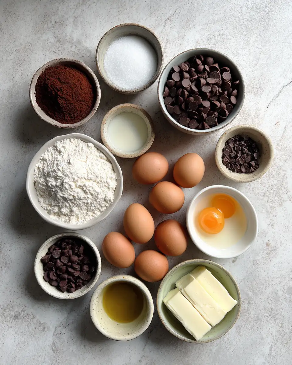 Decadent Delight: Indulge in Irresistible Double Chocolate Muffins 4 Ingredients for Decadent Delight: Indulge in Irresistible Double Chocolate Muffins