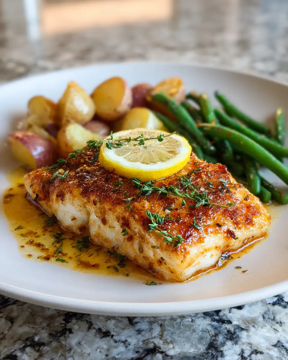 Final dish - Effortless Elegance: Easy Fish Dinner Recipe for Busy Weeknights