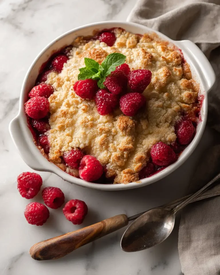 Sweet Simplicity: Easy Peach and Raspberry Cobbler Delight - Featured Image