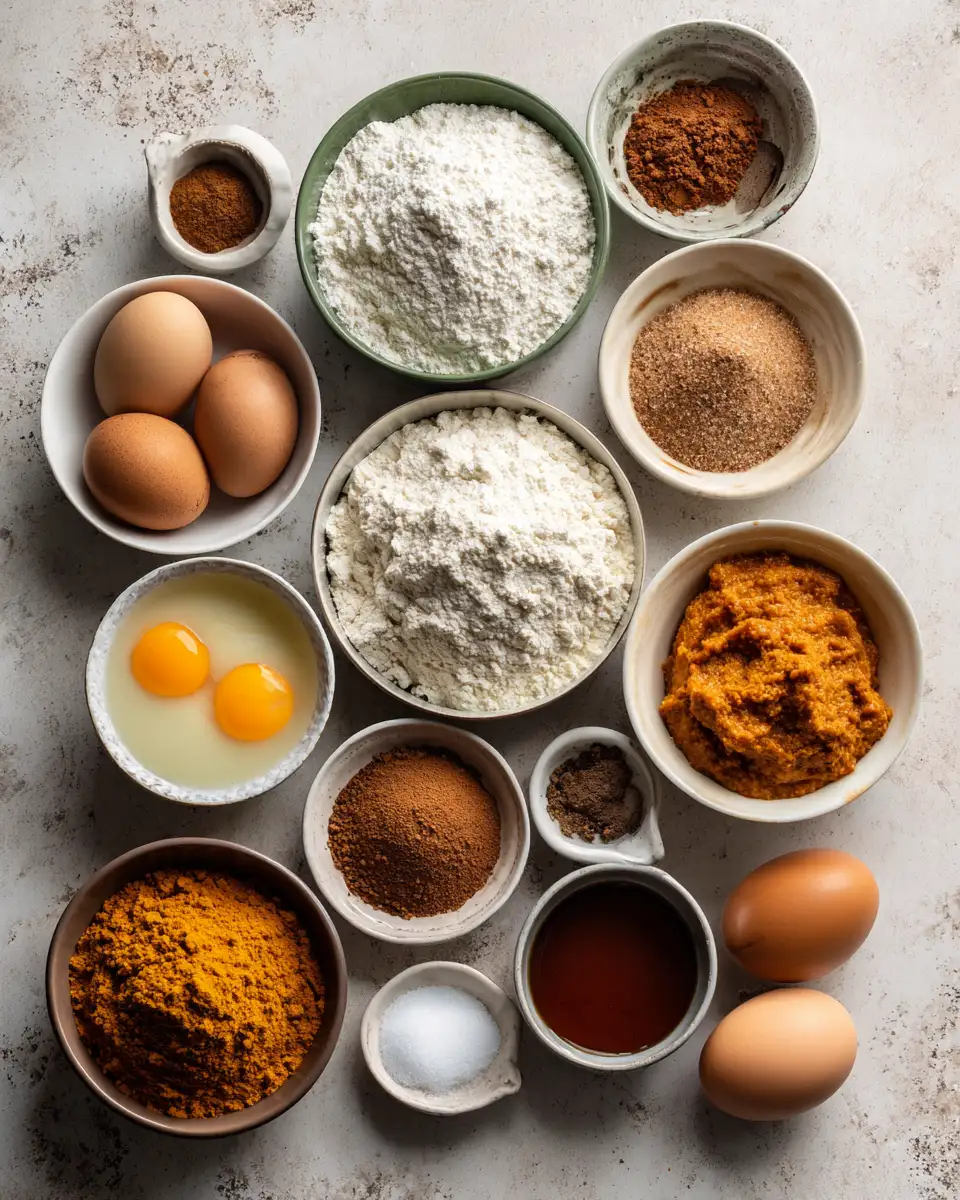 Ingredients for Irresistibly Easy Pumpkin Bread Recipe for Fall Baking Bliss