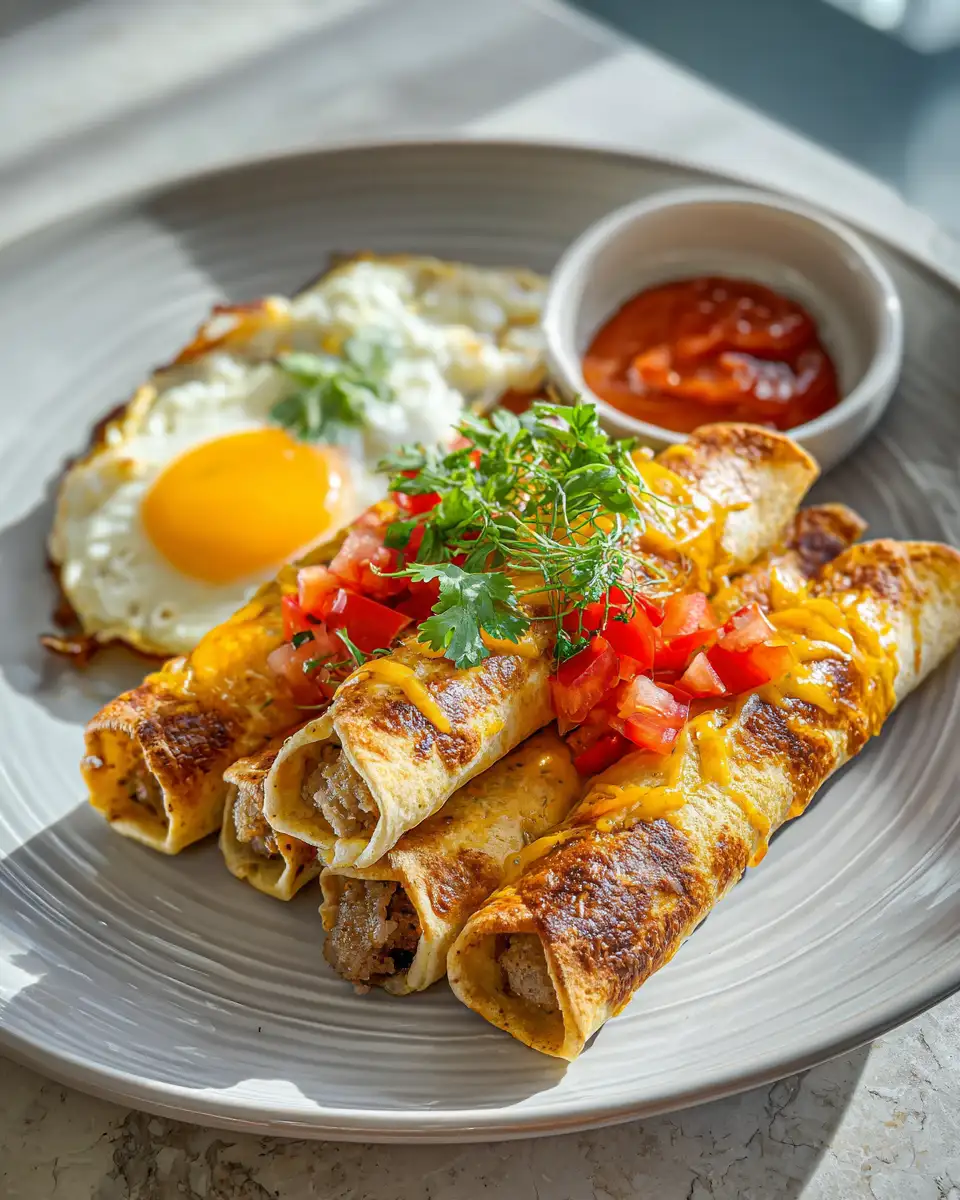 Wake Up to Flavor: Egg and Sausage Breakfast Taquitos - Featured Image