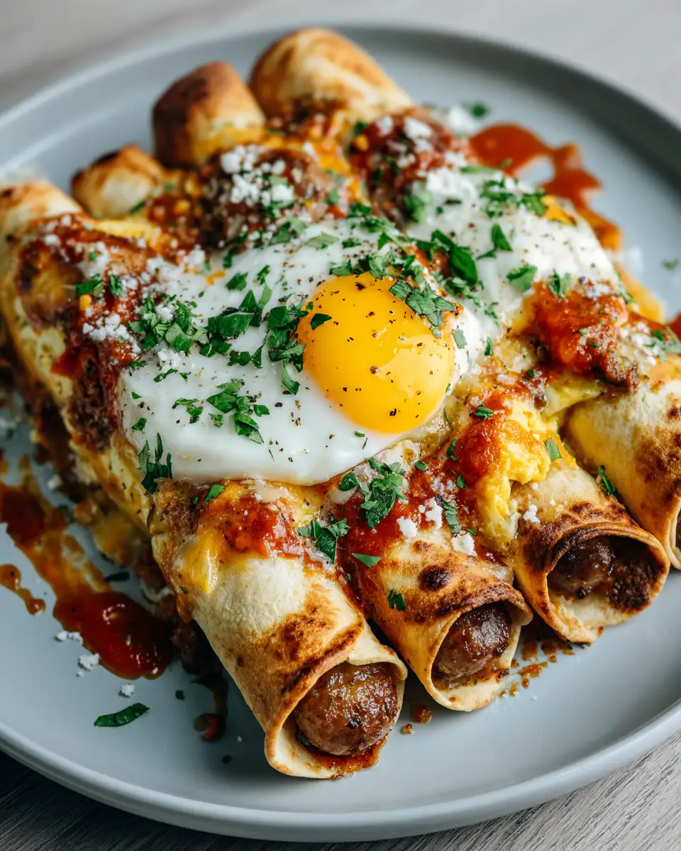 Wake Up to Flavor: Egg and Sausage Breakfast Taquitos 6 Final dish - Wake Up to Flavor: Egg and Sausage Breakfast Taquitos