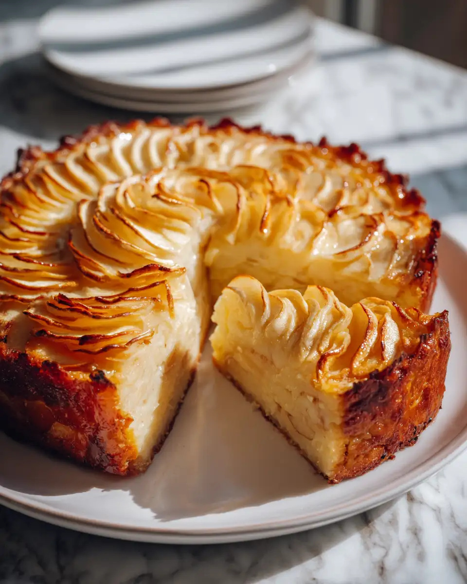 Final dish - Discover the Magic of French Apple Invisible Cake: A Slice of Elegant Simplicity