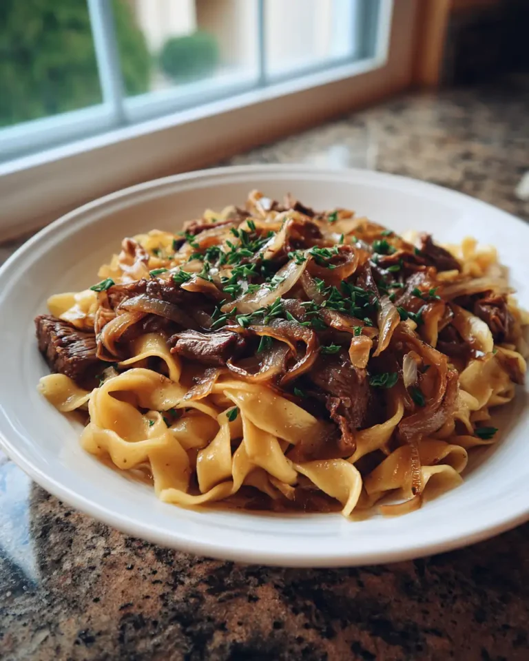 Savor the Comfort: French Onion Beef and Noodles Delight - Featured Image