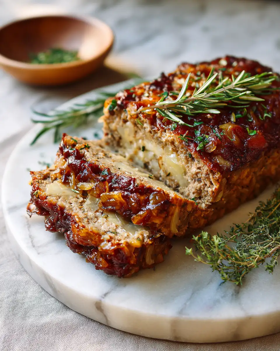 Final dish - Savory Twist: Discover the Ultimate French Onion Meatloaf Recipe