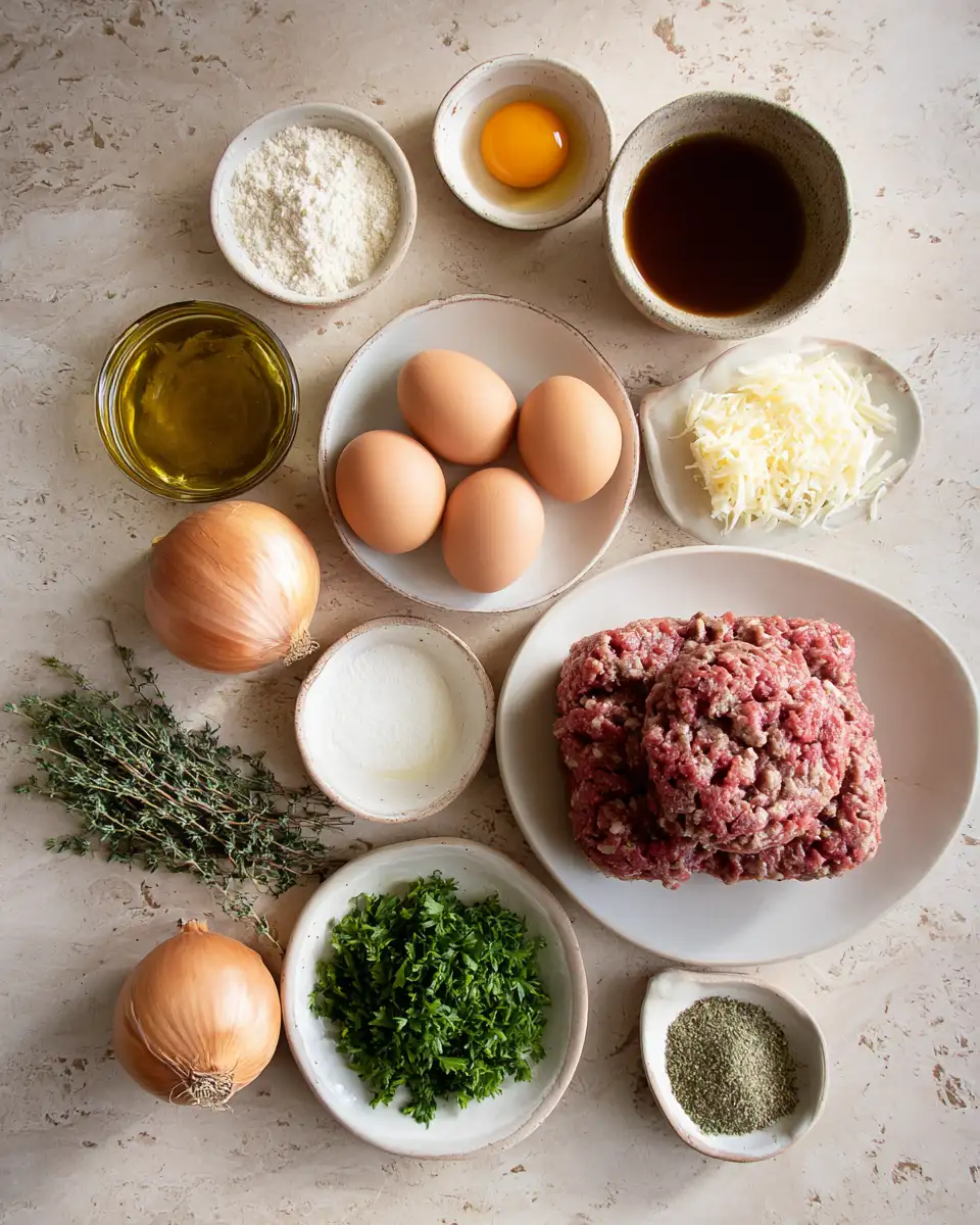 Ingredients for Savory Twist: Discover the Ultimate French Onion Meatloaf Recipe