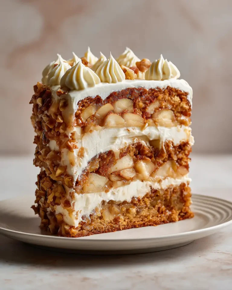 Delight in Every Bite: Fresh Apple Cake with Cream Cheese Frosting - Featured Image