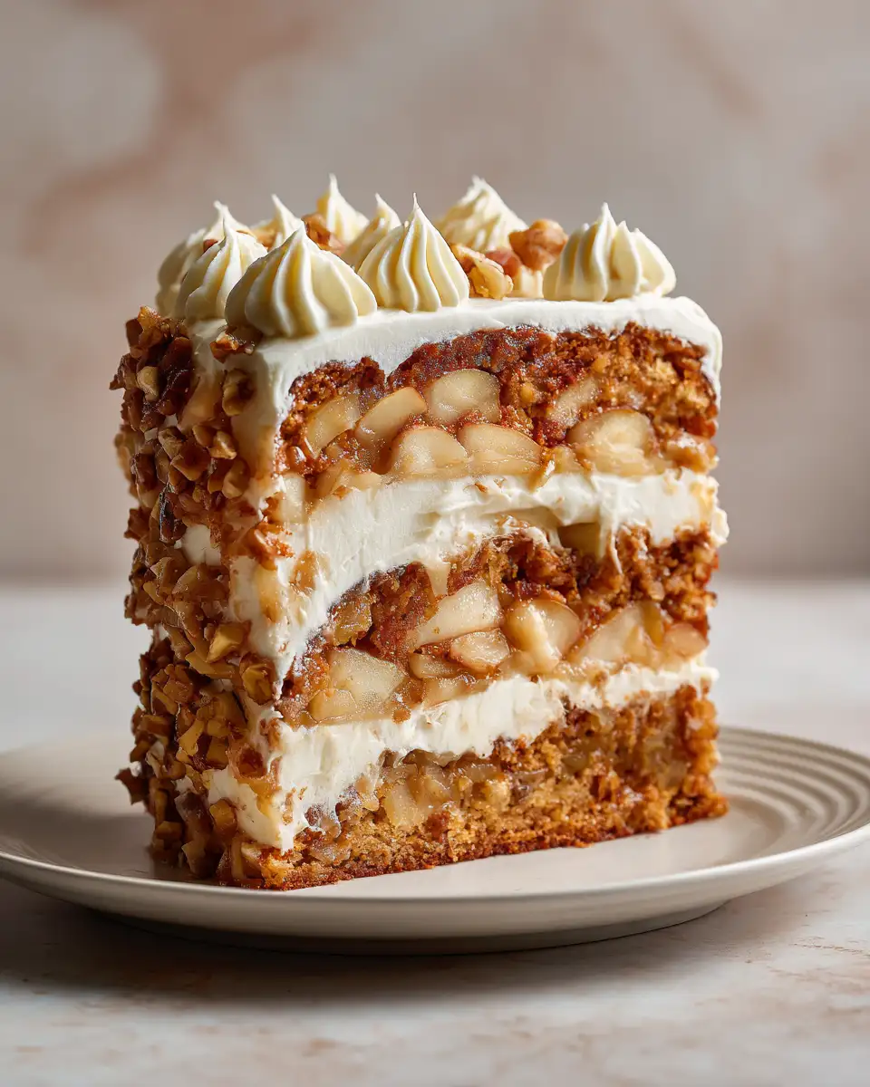 Delight in Every Bite: Fresh Apple Cake with Cream Cheese Frosting - Featured Image