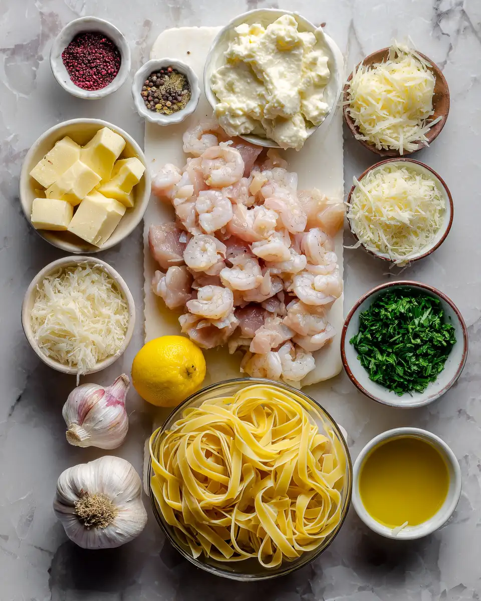 Ingredients for Savor the Flavor: Garlic Butter Chicken Bites and Creamy Pasta Delight