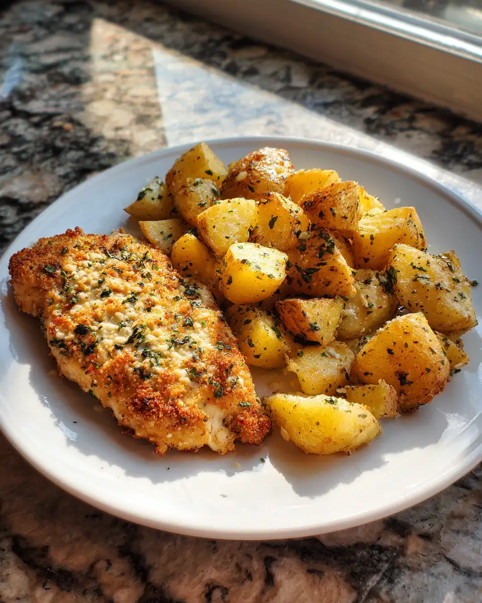 Savor the Flavor: Garlic Parmesan Chicken and Potatoes Delight - Featured Image