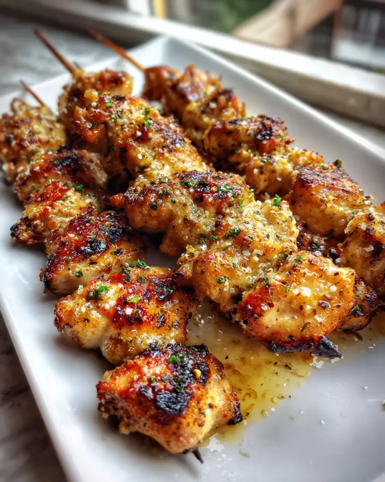 Sizzling Garlic Parmesan Chicken Skewers That Will Ignite Your Taste Buds - Featured Image