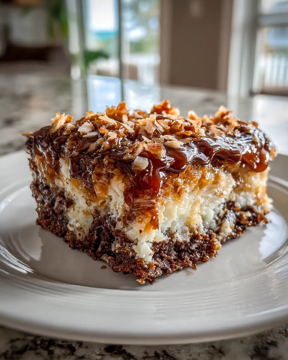 Decadent Delights: Dive into the Richness of German Chocolate Poke Cake - Featured Image