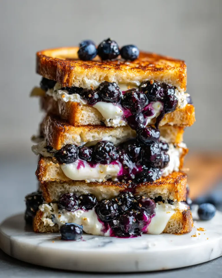 Gourmet Grilled Cheese Meets Sweet Blueberries in a Delicious Mashup - Featured Image