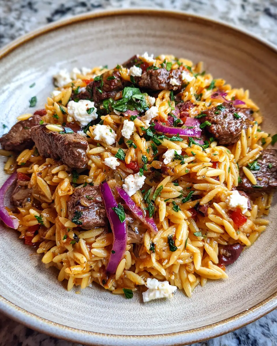 Savor the Flavors of Greece with Irresistible Beef Orzo Pasta - Featured Image