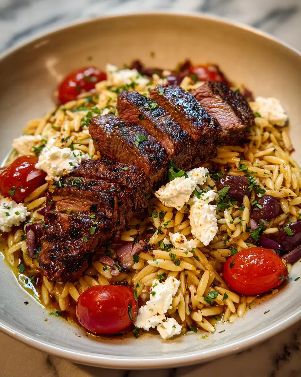 Savor the Flavors of Greece with a Hearty Beef Orzo Pasta Delight - Featured Image
