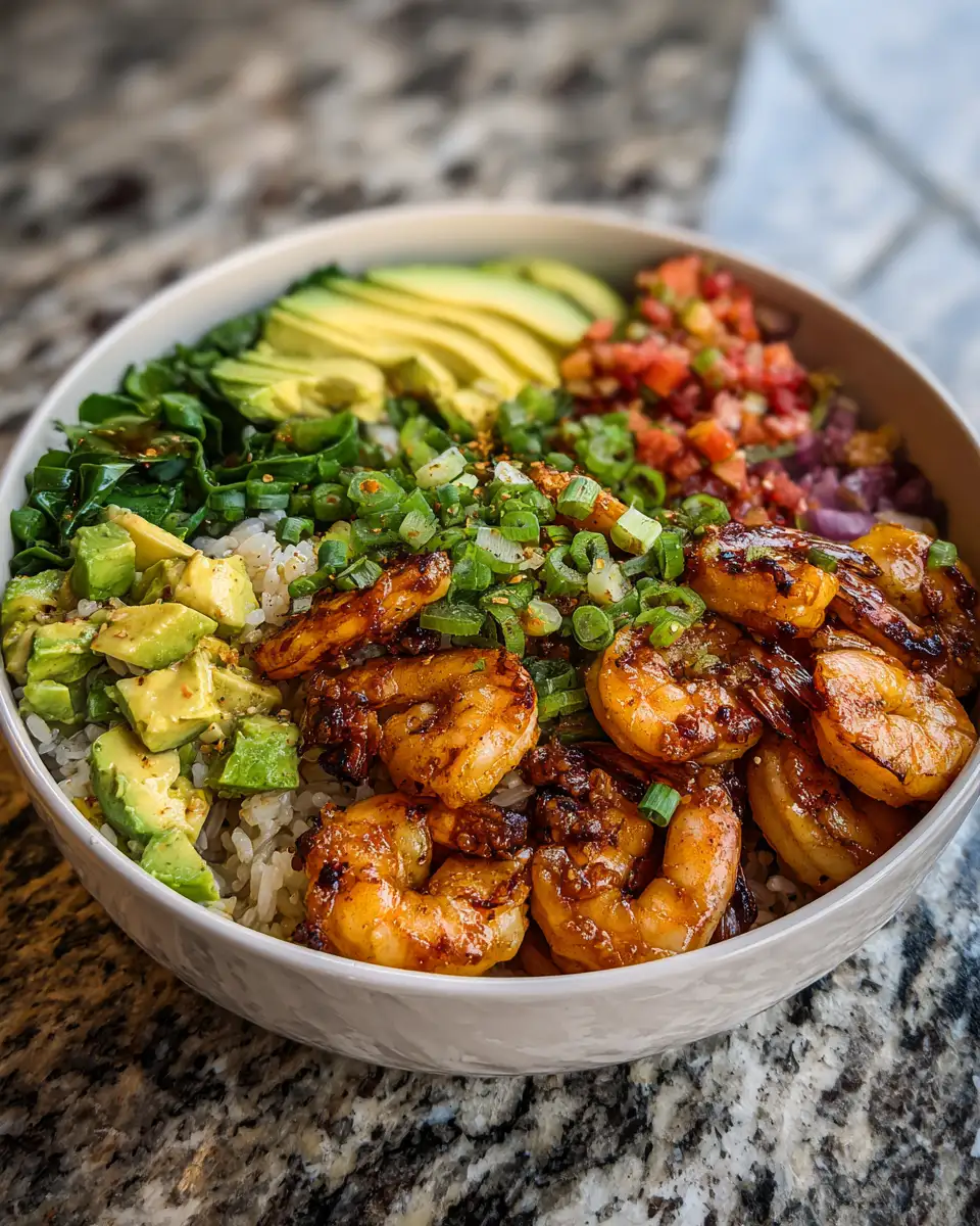 Final dish - Sizzle and Savor: Ultimate Grilled Shrimp Bowl Recipe