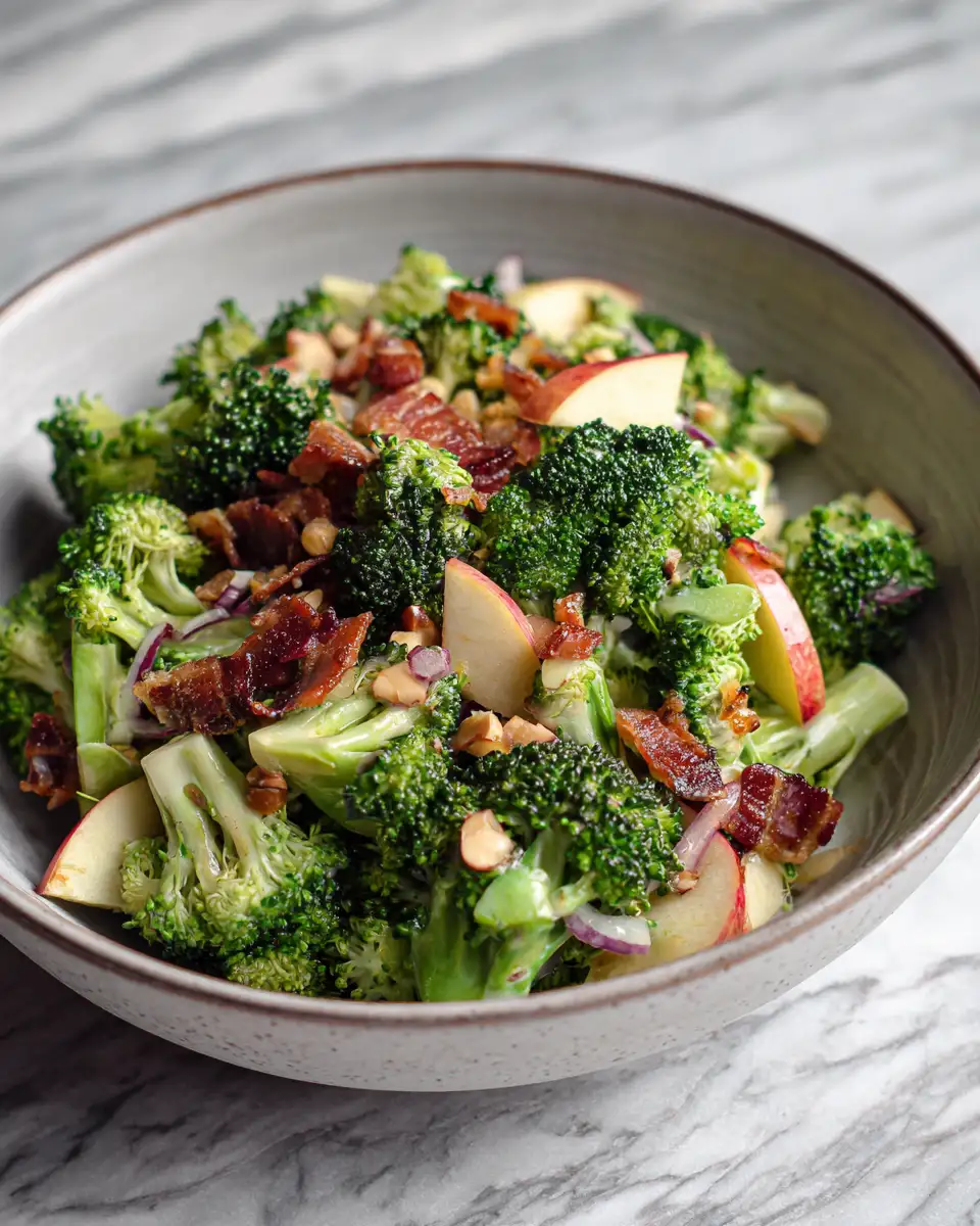 Final dish - Crunch into Freshness with Our Honey Crisp Apple Broccoli Salad Delight