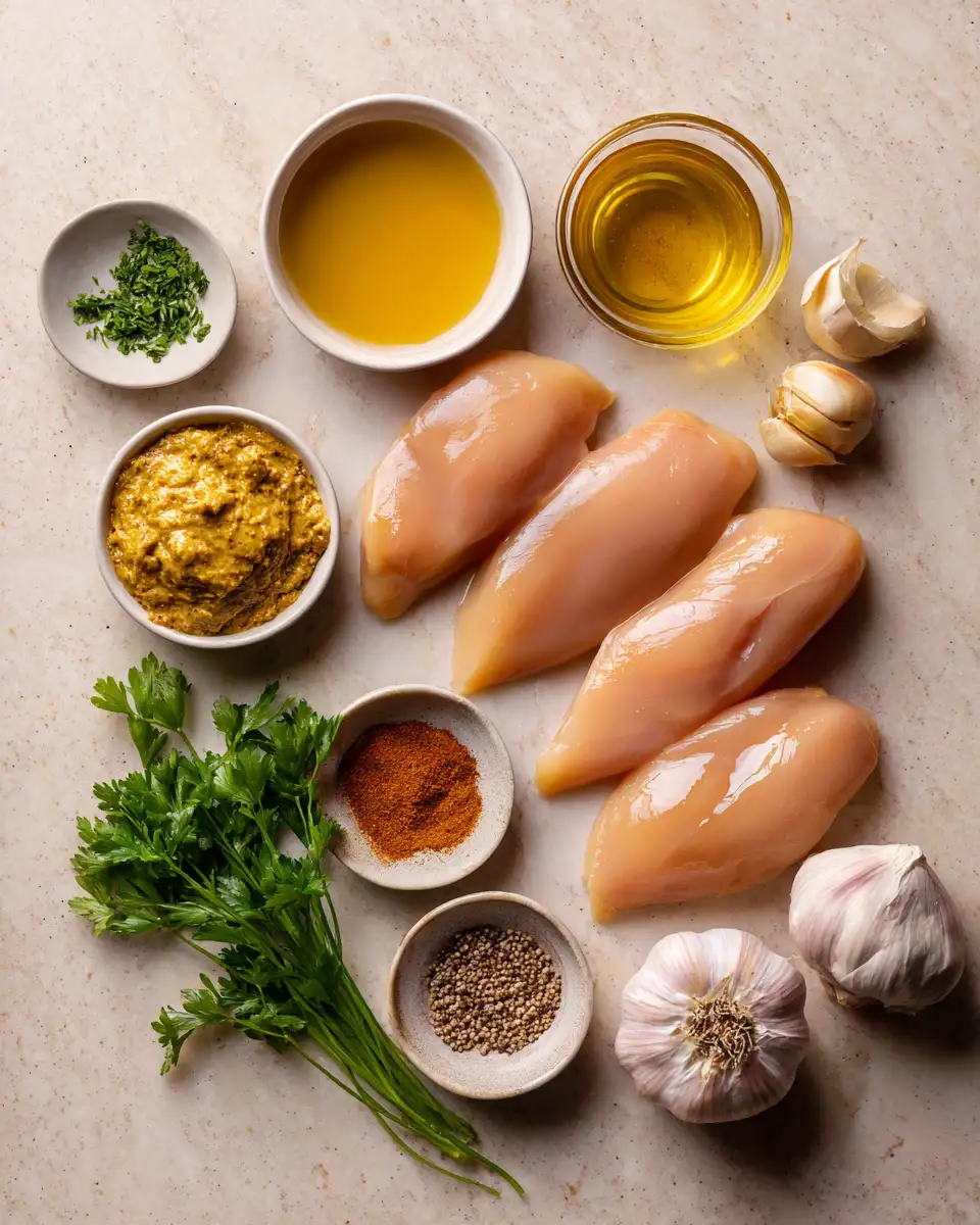 Ingredients for Sizzle and Savory: The Ultimate Honey Mustard Chicken Skillet Recipe