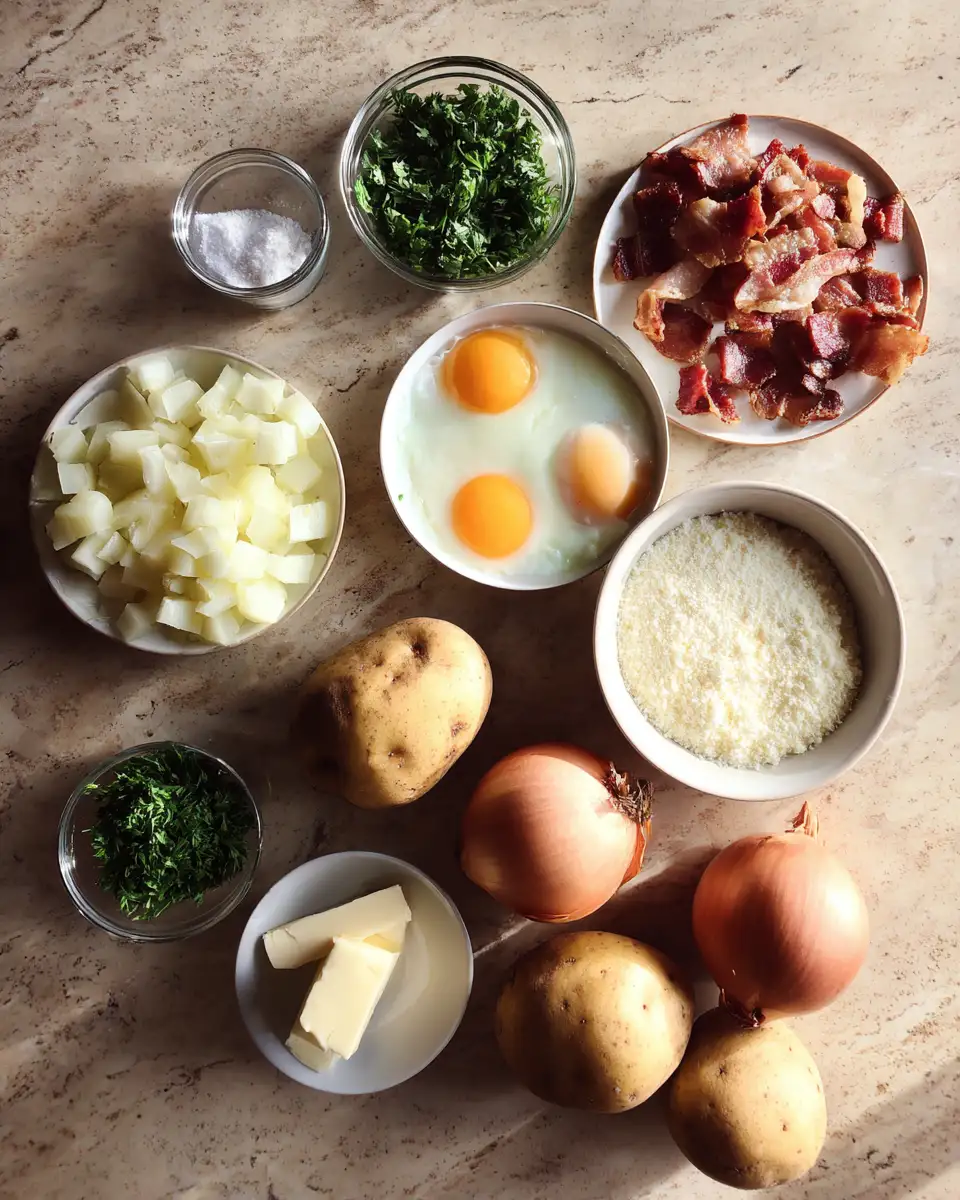 Savor the Flavor: Ina Garten's Bacon Potato Frittata Delight 4 Ingredients for Savor the Flavor: Ina Garten's Bacon Potato Frittata Delight