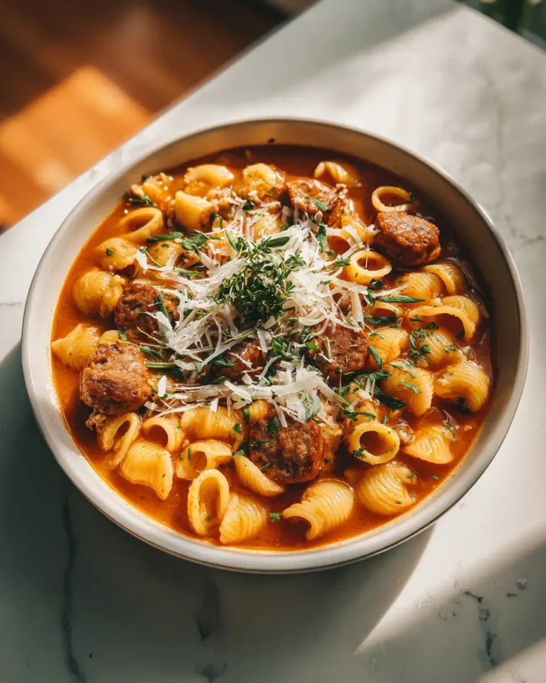 Savor the Flavor: Italian Sausage Pasta Soup Delight - Featured Image