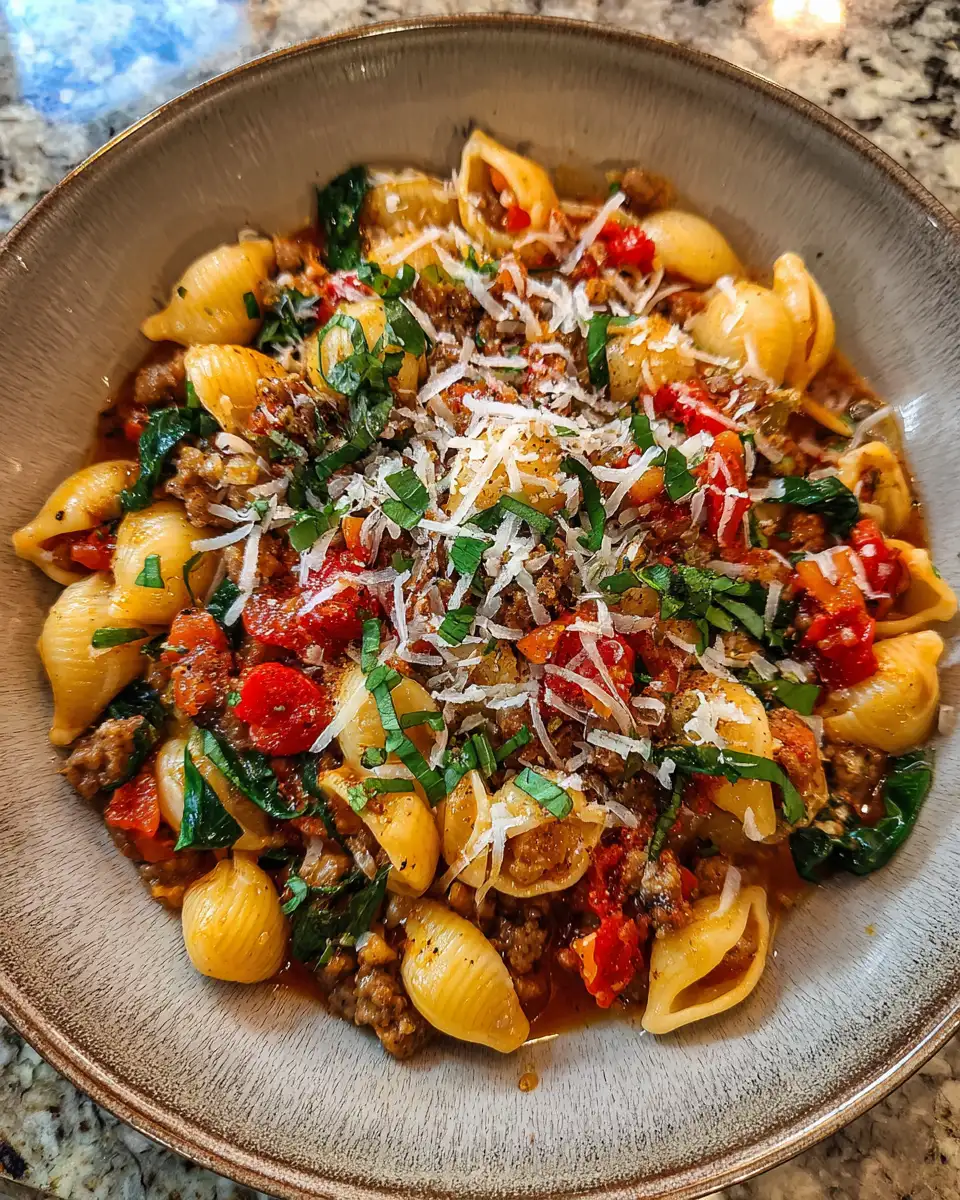 Final dish - Savor the Flavor: Italian Sausage Pasta Soup Delight