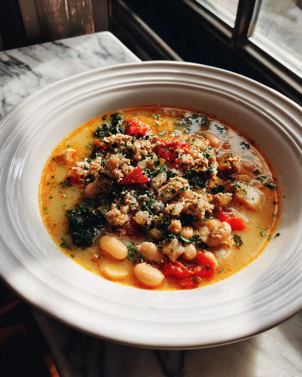 Cozy Up with a Bowl of Italian Sausage White Bean Soup - Featured Image