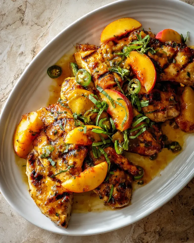Sizzling Summer Delight: Jalapeño Peach Glazed Chicken - Featured Image