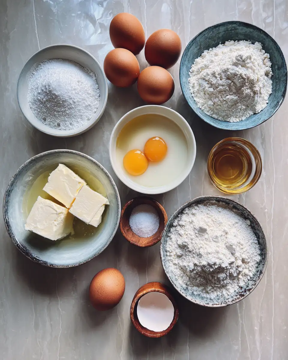 Ingredients for Fluffy Cloud Delights: Discover the Magic of Japanese Soufflé Pancakes