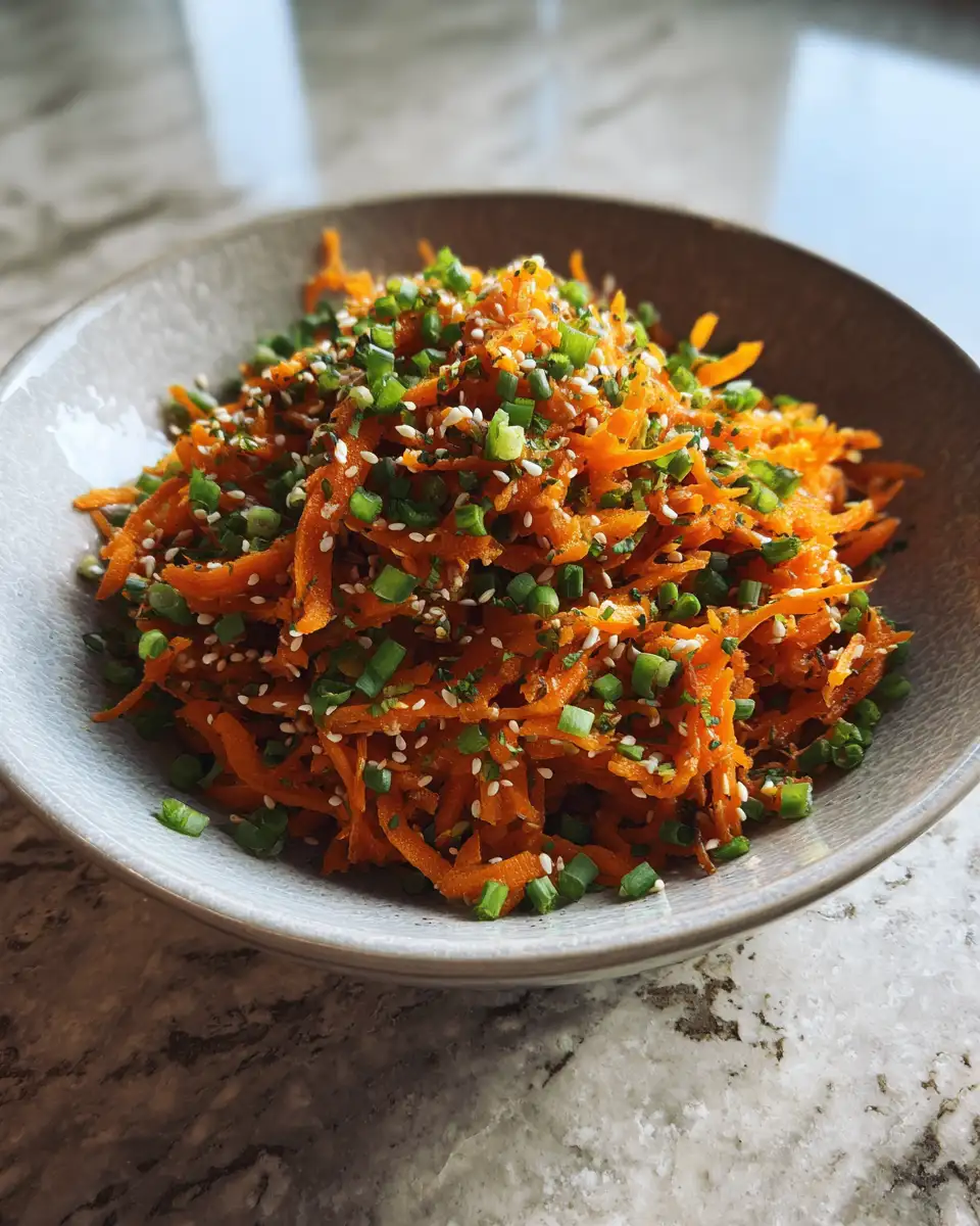 Final dish - Crunchy Korean Carrot Salad: A Flavorful Twist on Tradition