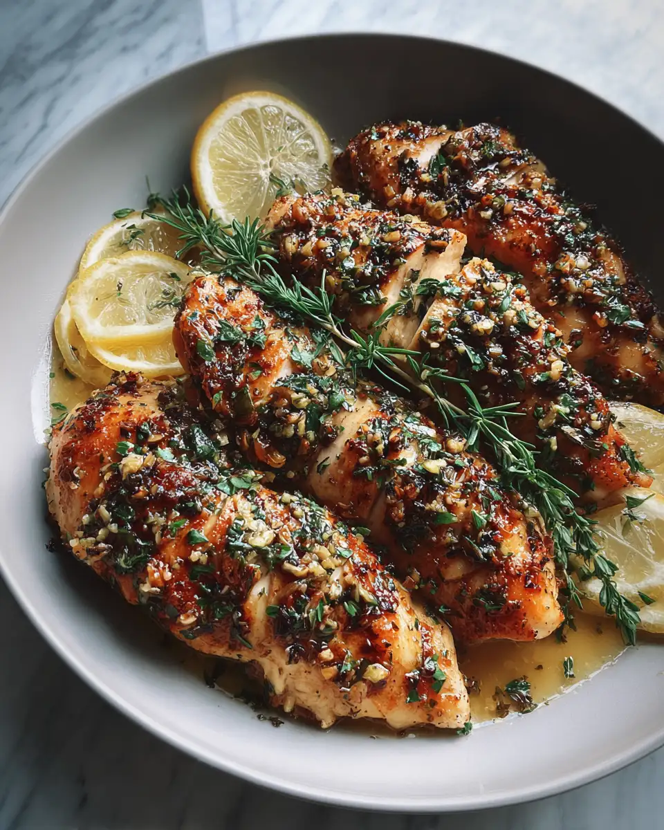 Final dish - Zesty Lemon Butter Chicken with Fresh Herbs Delight