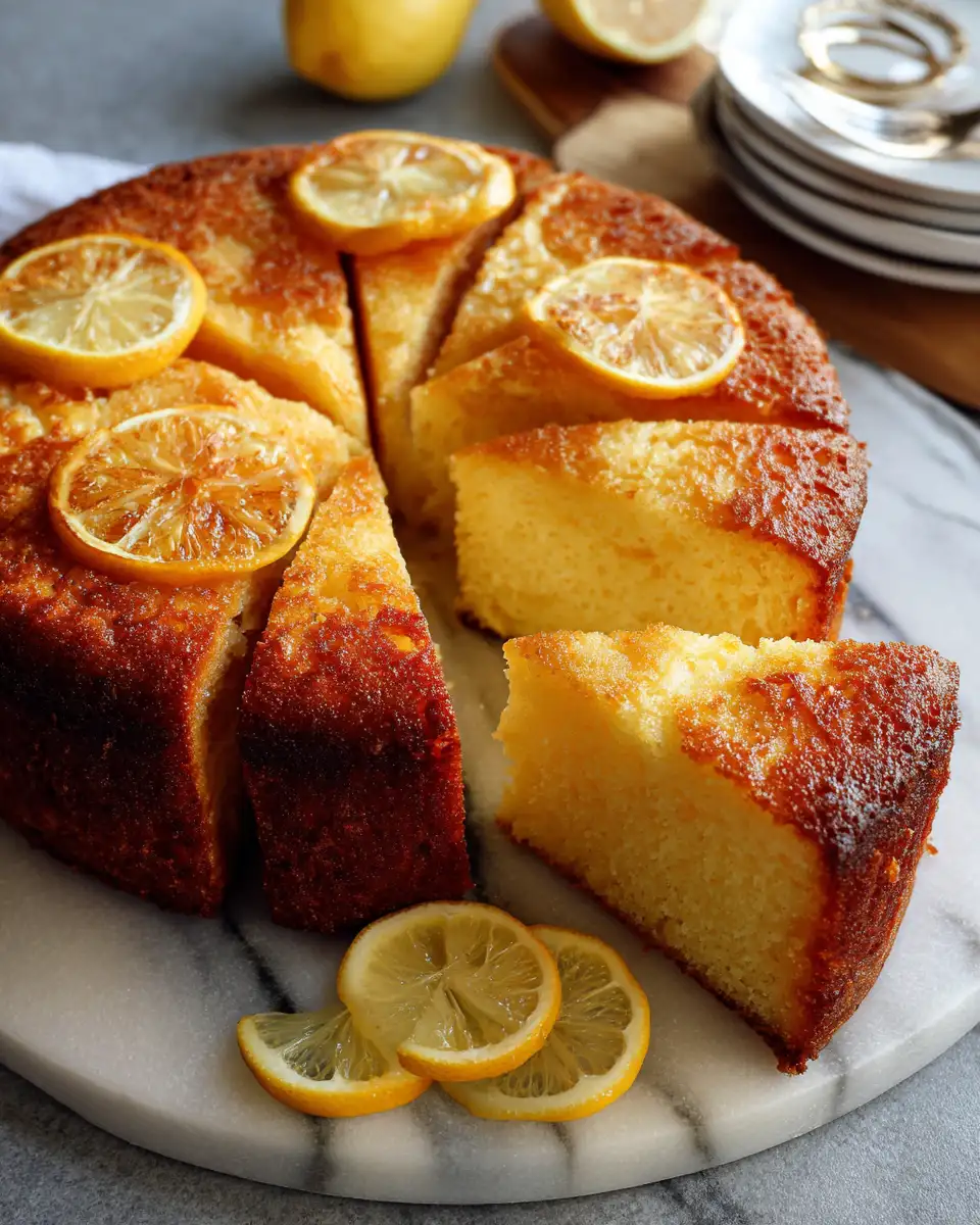 Final dish - Irresistibly Zesty: Discover the Ultimate Moist Lemon Cake Recipe