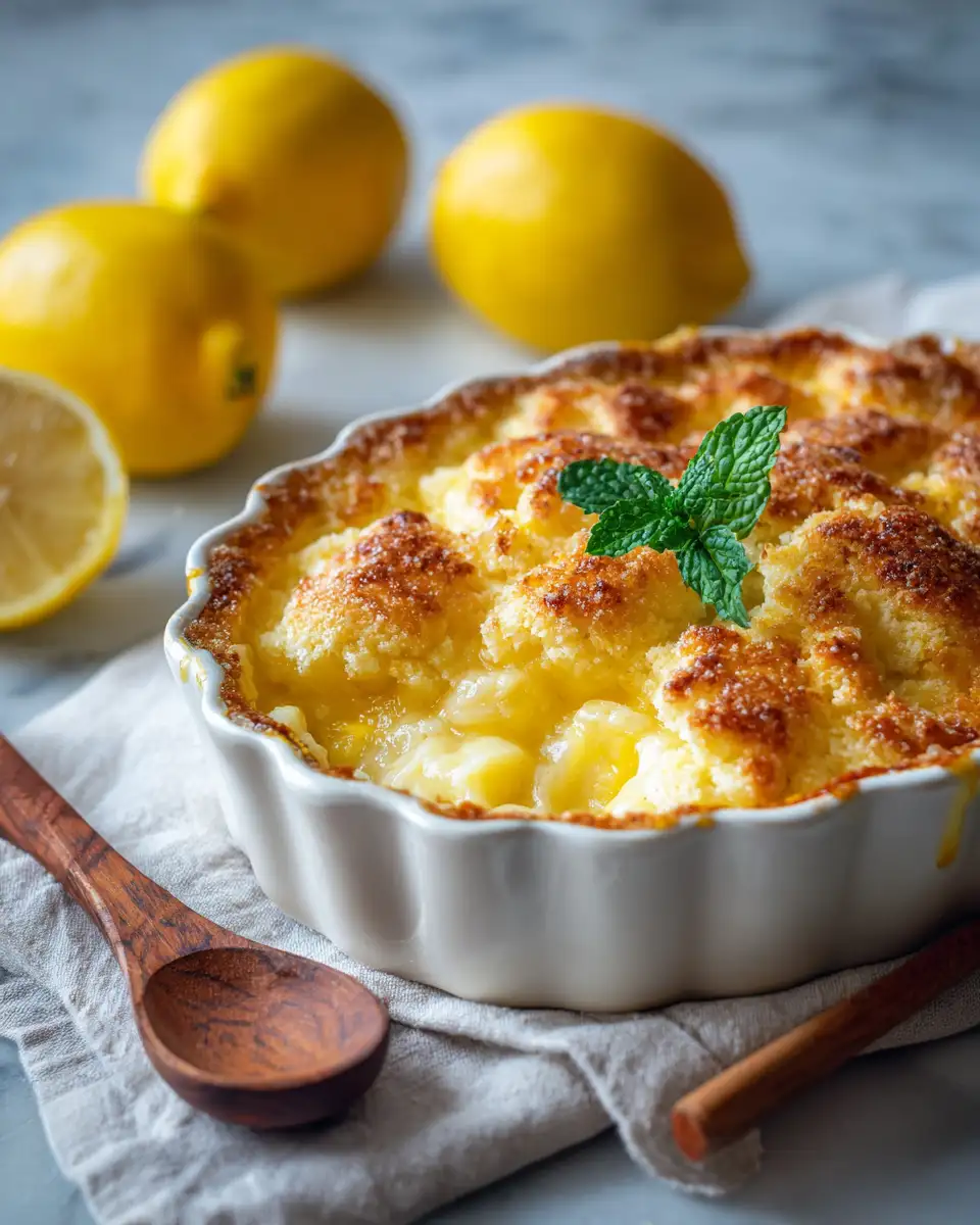 Zesty Indulgence: Discover the Ultimate Lemon Cobbler Delight Recipe - Featured Image