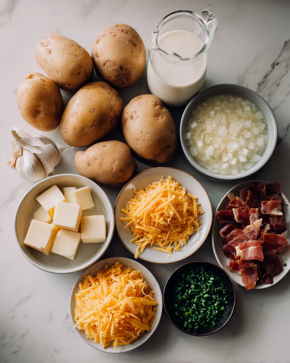 Ingredients for Ultimate Comfort in a Bowl Loaded Potato Soup Bliss