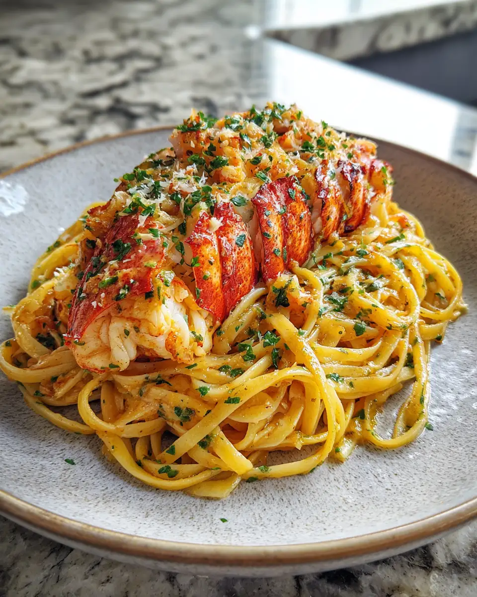 Final dish - Dive into Decadence with Luxurious Lobster Linguine