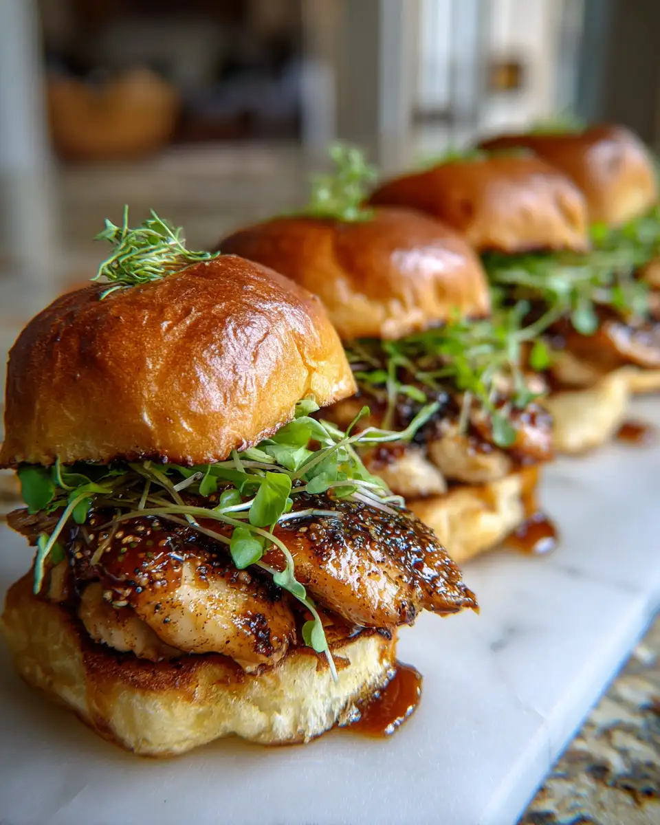Maple Chicken Sliders: Sweet and Savory Bites of Perfection 6 Final dish - Maple Chicken Sliders: Sweet and Savory Bites of Perfection
