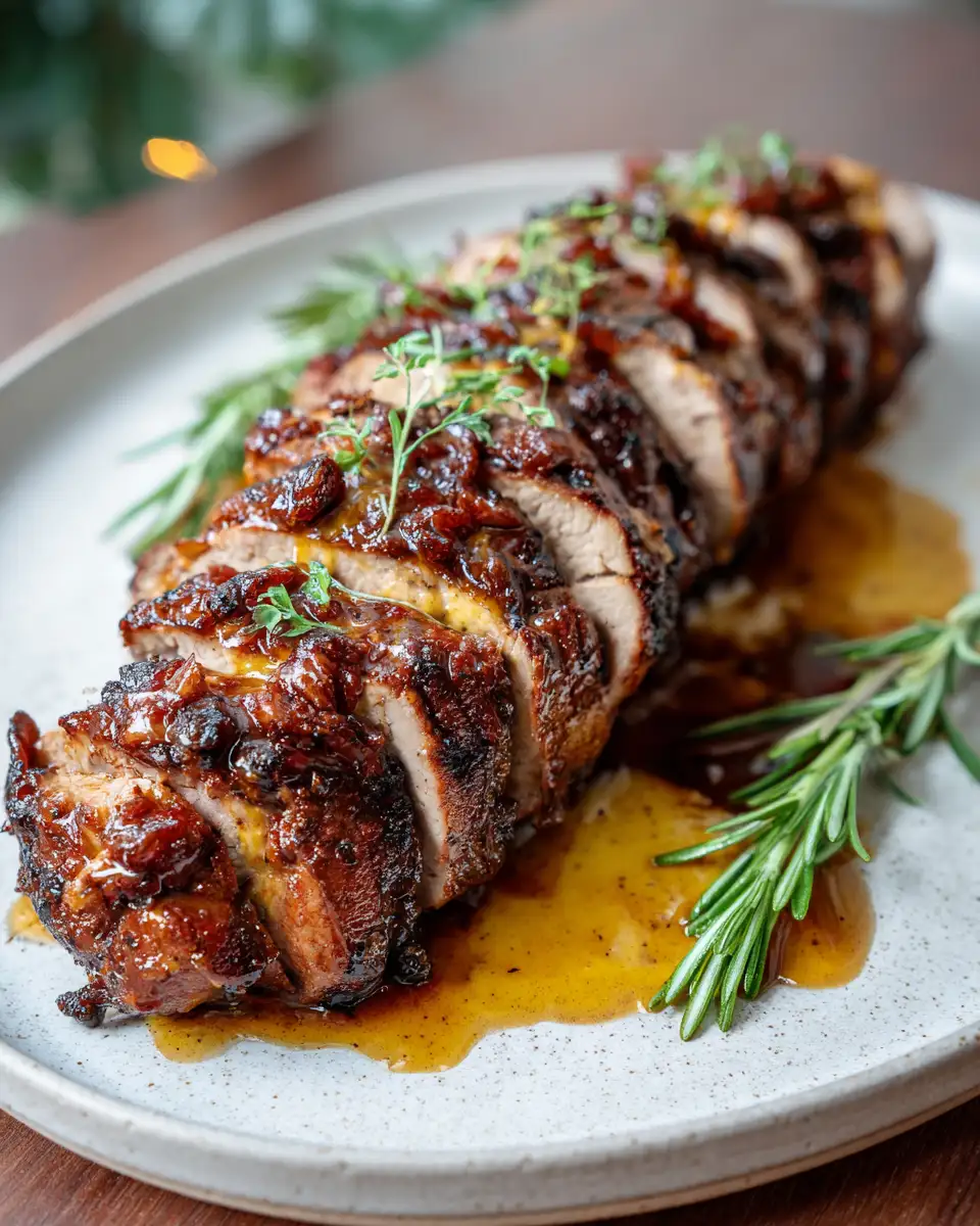 Savor the Perfect Blend with Maple Mustard Pork Tenderloin 4 Final dish - Savor the Perfect Blend with Maple Mustard Pork Tenderloin