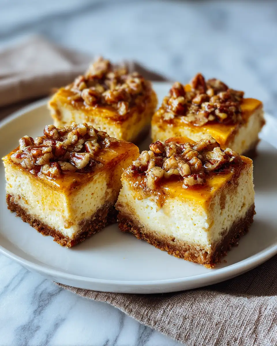 Final dish - Indulge in Autumn Bliss with Maple Pecan Cheesecake Bars