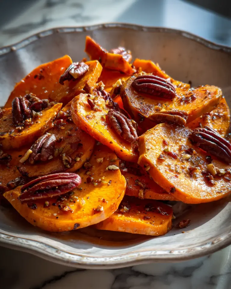 Maple Pecan Roasted Sweet Potato Slices: A Cozy Autumn Delight - Featured Image