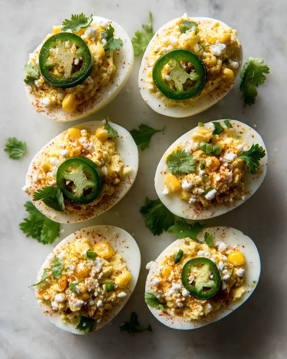 Ingredients for Spice Up Your Appetizer Game with Mexican Street Corn Deviled Eggs