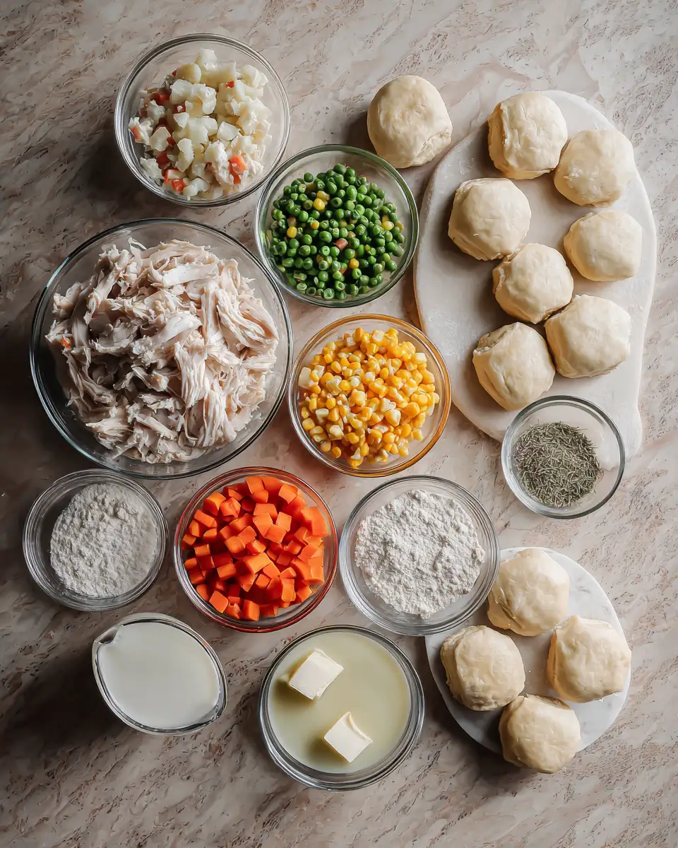 Ingredients for Irresistibly Delicious Mini Chicken Pot Pies for Every Occasion