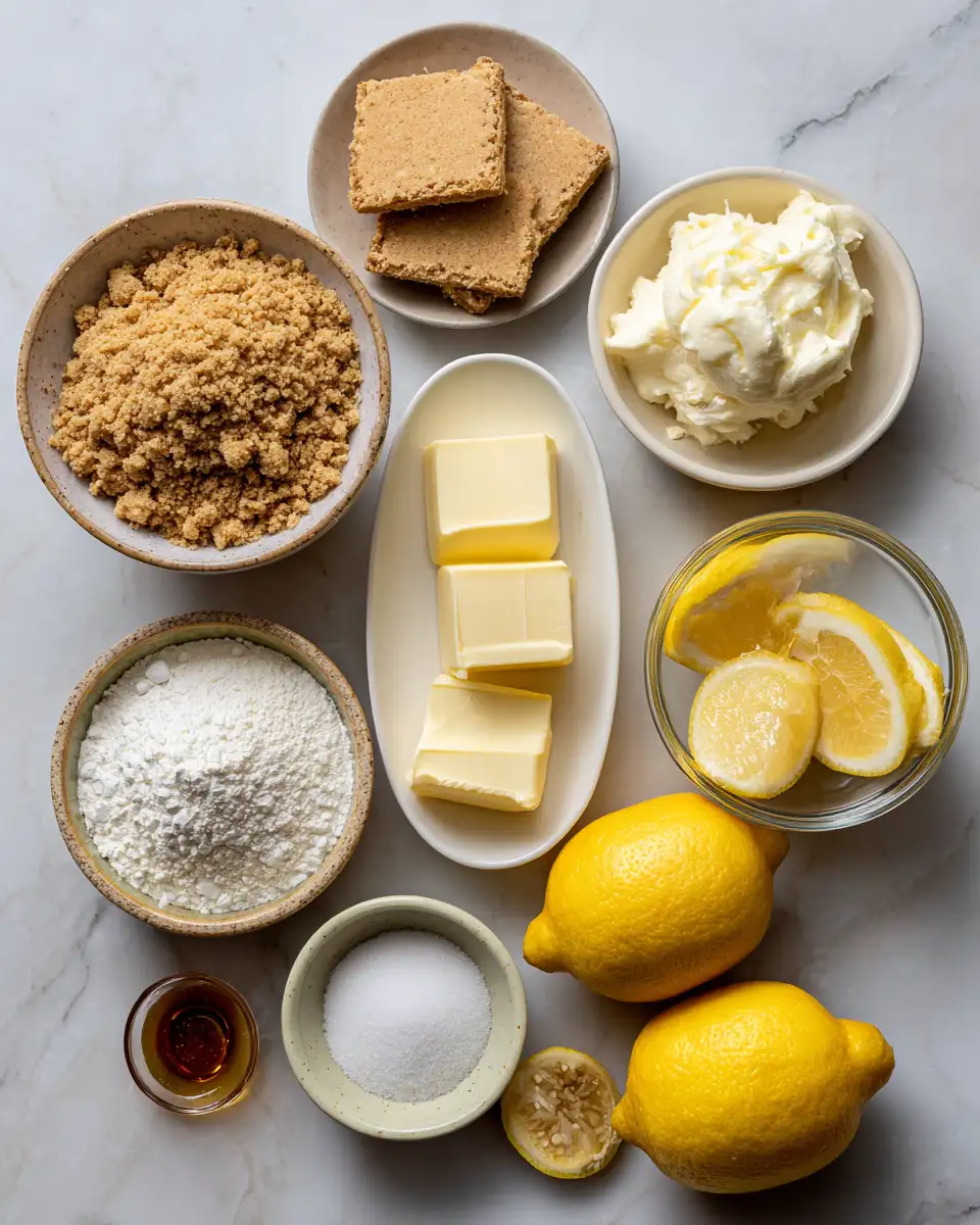 Ingredients for Zesty Delight in Every Bite Mini Lemon Cheesecakes