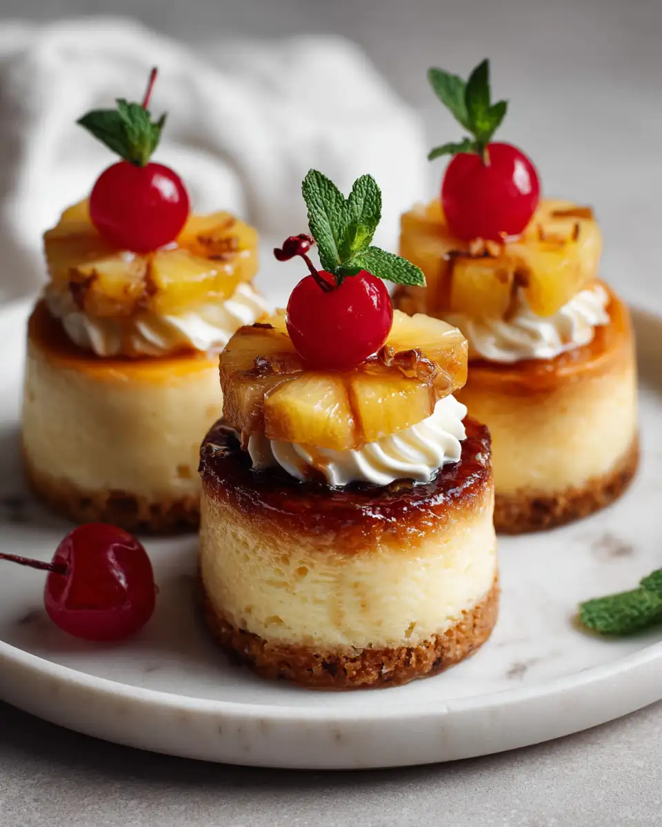 Tropical Delight: Mini Pineapple Upside-Down Cheesecakes That Wow - Featured Image