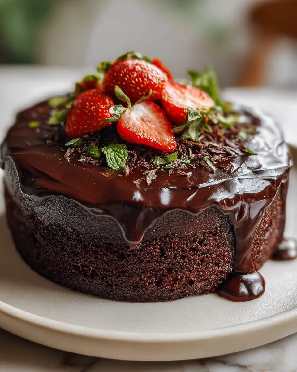Final dish - Decadently Delicious: The Ultimate Moist Chocolate Cake Recipe