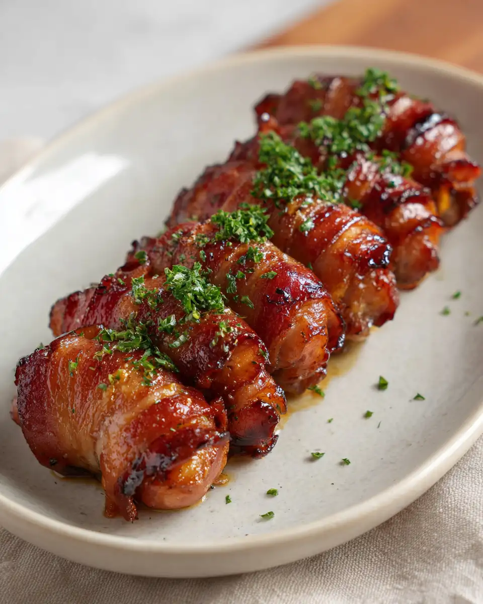 Final dish - Transform Your Snack Game with Mustard Hasselback Kielbasa Bites