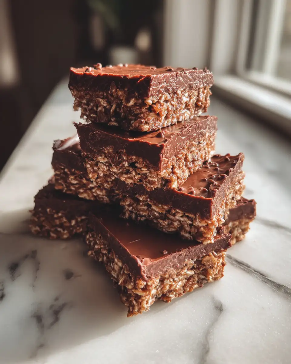 Irresistible No Bake Chocolate Oat Bars for a Quick Sweet Fix - Featured Image
