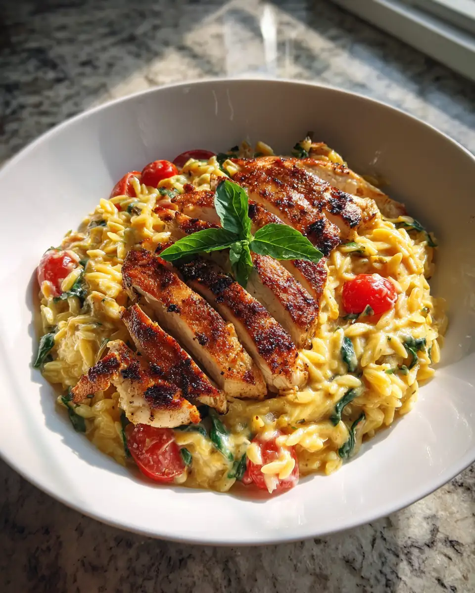 Final dish - One-Pan Creamy Chicken Orzo: Your New Weeknight Dinner Hero