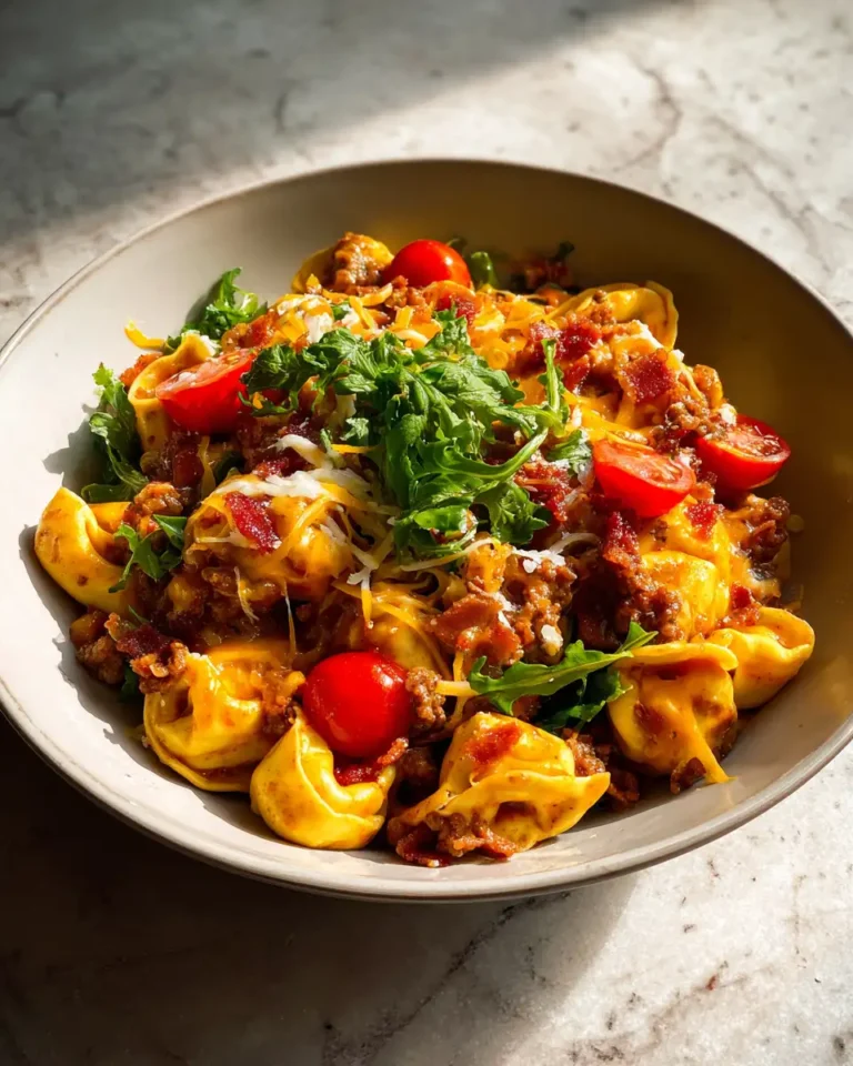Sizzling One-Pot Bacon Cheeseburger Tortellini: A Comfort Food Dream - Featured Image